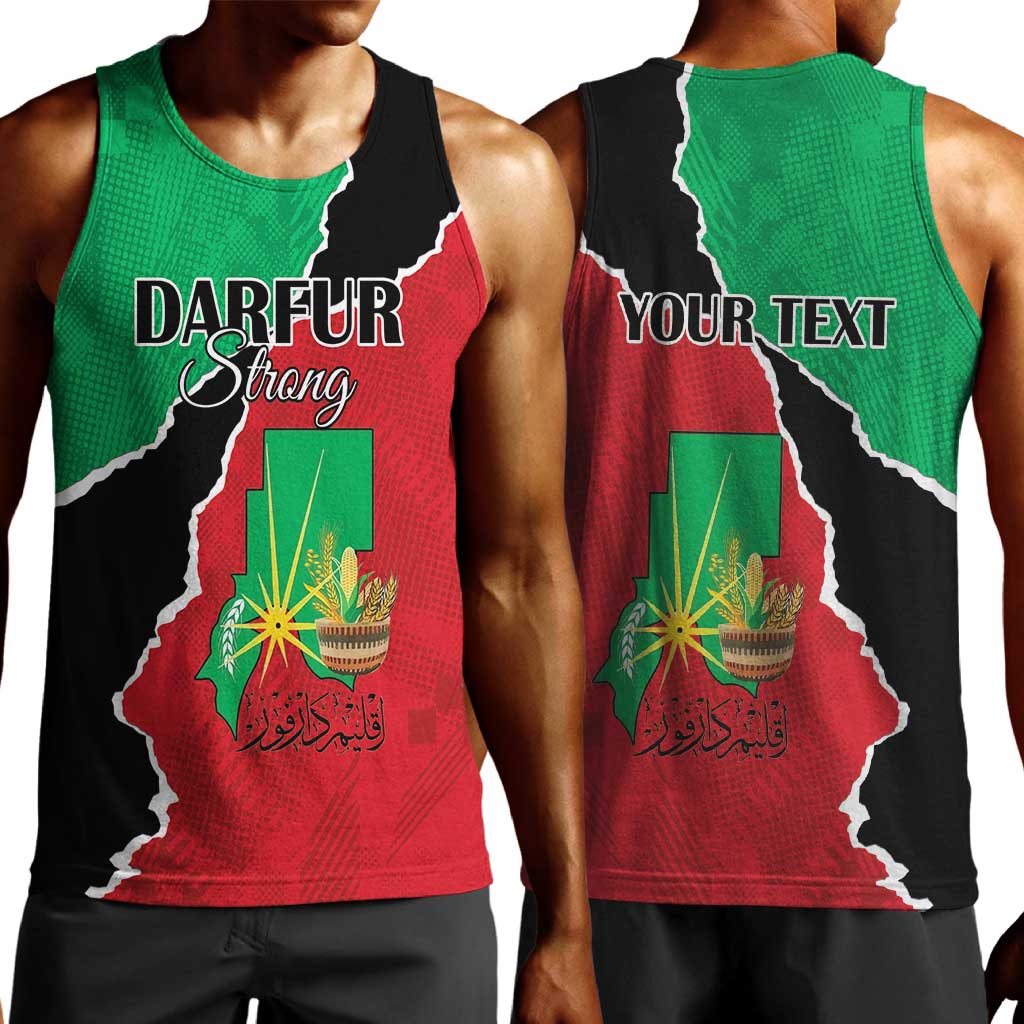 Darfur Sudan Personalized Men Tank Top Be Strong - African Pride