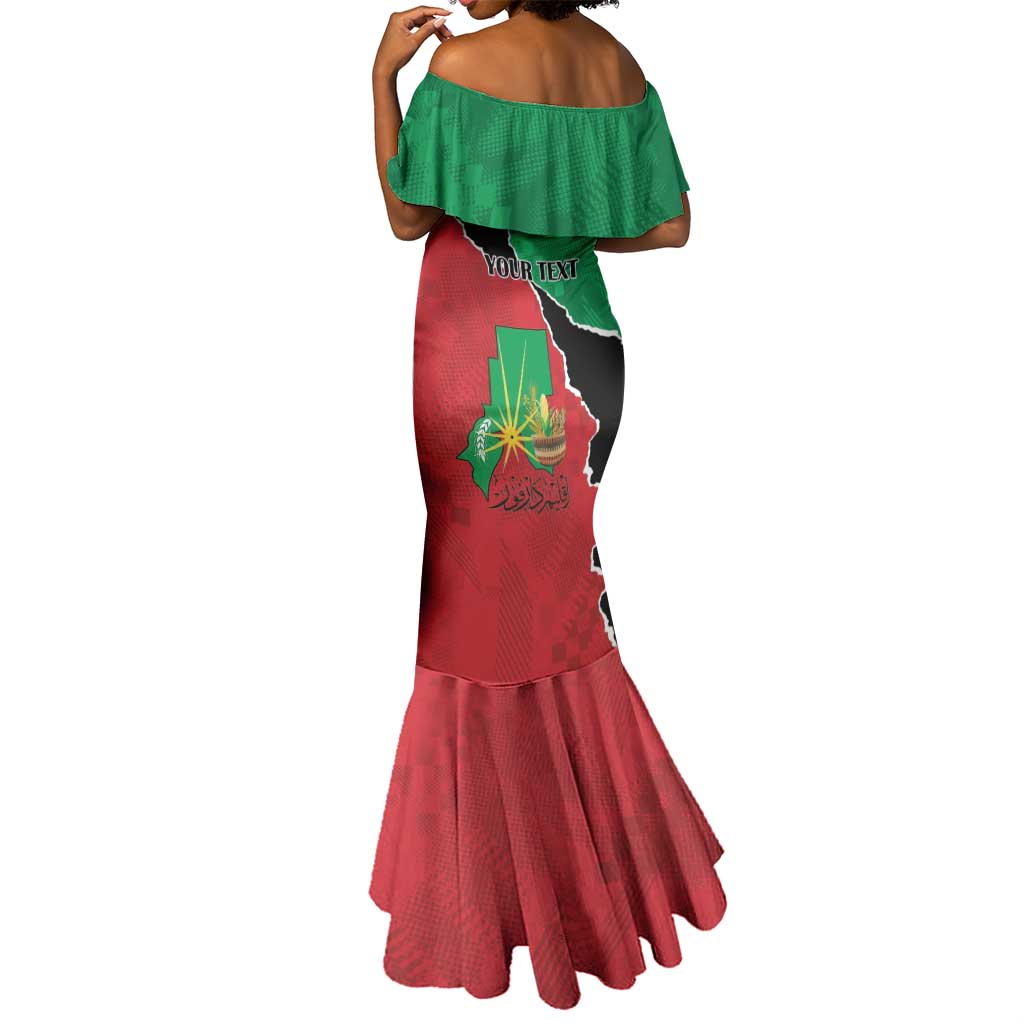 Darfur Sudan Personalized Mermaid Dress Be Strong - African Pride