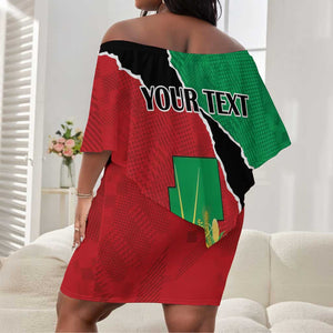 Darfur Sudan Personalized Off Shoulder Short Dress Be Strong - African Pride