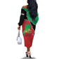 Darfur Sudan Personalized Off The Shoulder Long Sleeve Dress Be Strong - African Pride