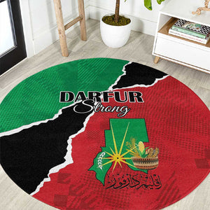 Darfur Sudan Round Carpet Be Strong - African Pride