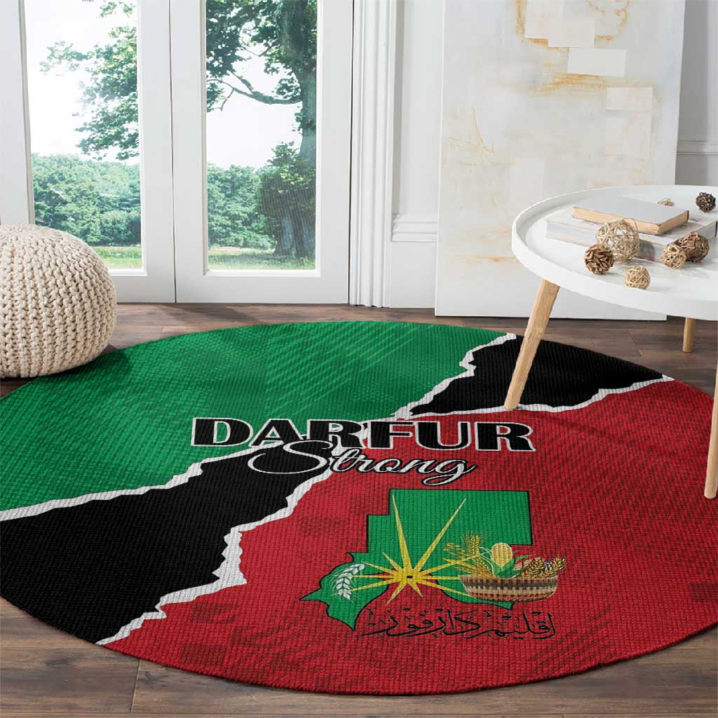 Darfur Sudan Round Carpet Be Strong - African Pride