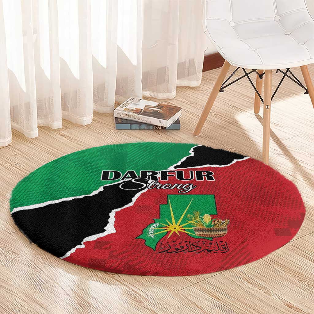 Darfur Sudan Round Carpet Be Strong - African Pride