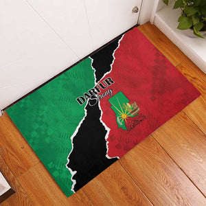 Darfur Sudan Rubber Doormat Be Strong - African Pride