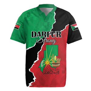 Darfur Sudan Personalized Rugby Jersey Be Strong - African Pride