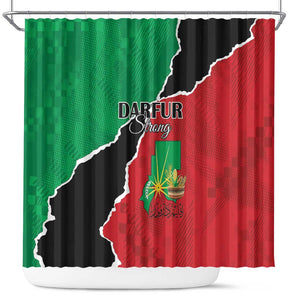 Darfur Sudan Shower Curtain Be Strong - African Pride