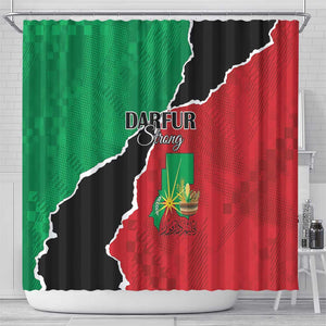 Darfur Sudan Shower Curtain Be Strong - African Pride