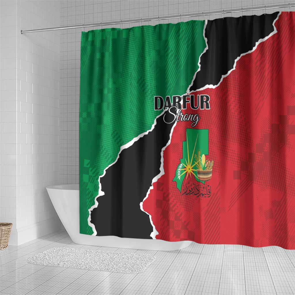 Darfur Sudan Shower Curtain Be Strong - African Pride