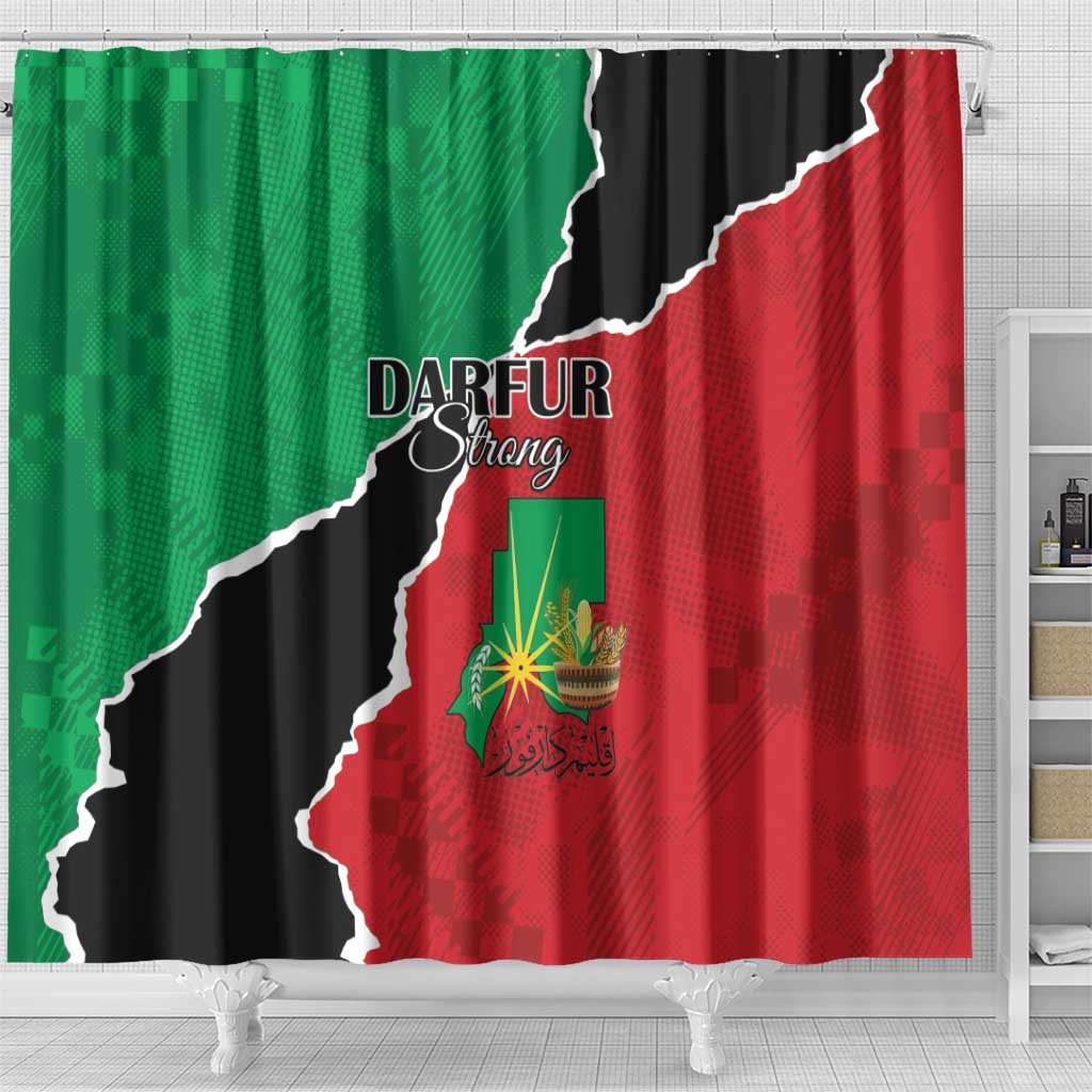 Darfur Sudan Shower Curtain Be Strong - African Pride