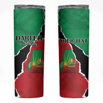 Darfur Sudan Personalized Skinny Tumbler Be Strong - African Pride