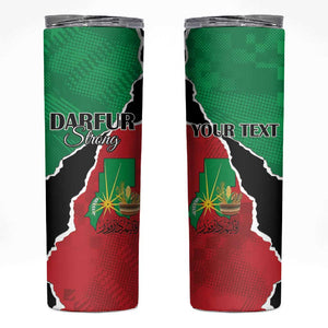 Darfur Sudan Personalized Skinny Tumbler Be Strong - African Pride