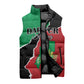 Personalized Sudan Sleeveless Puffer Jacket Darfur Be Strong