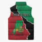 Personalized Sudan Sleeveless Puffer Jacket Darfur Be Strong