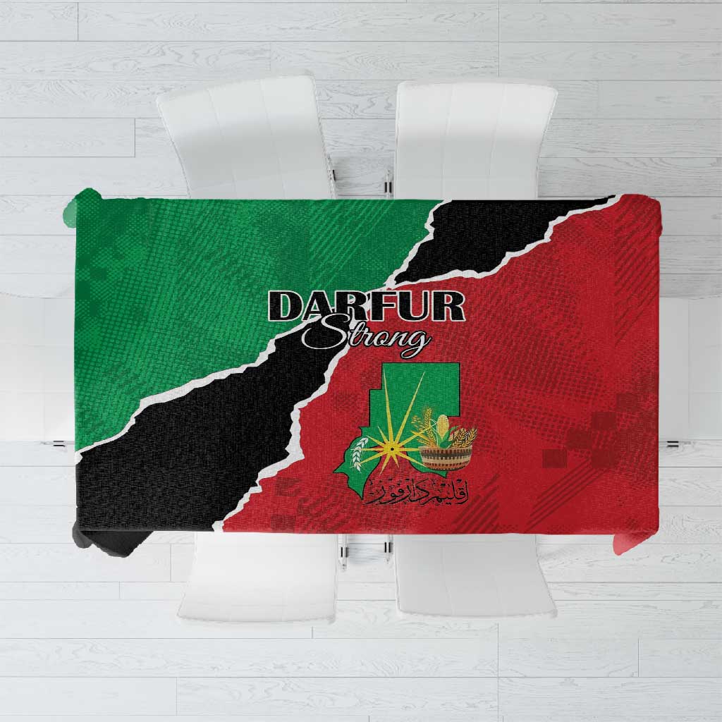 Darfur Sudan Tablecloth Be Strong - African Pride