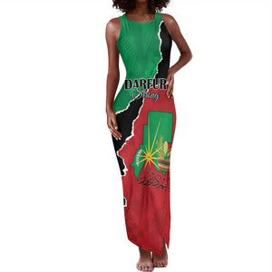 Darfur Sudan Personalized Tank Maxi Dress Be Strong - African Pride
