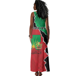 Darfur Sudan Personalized Tank Maxi Dress Be Strong - African Pride
