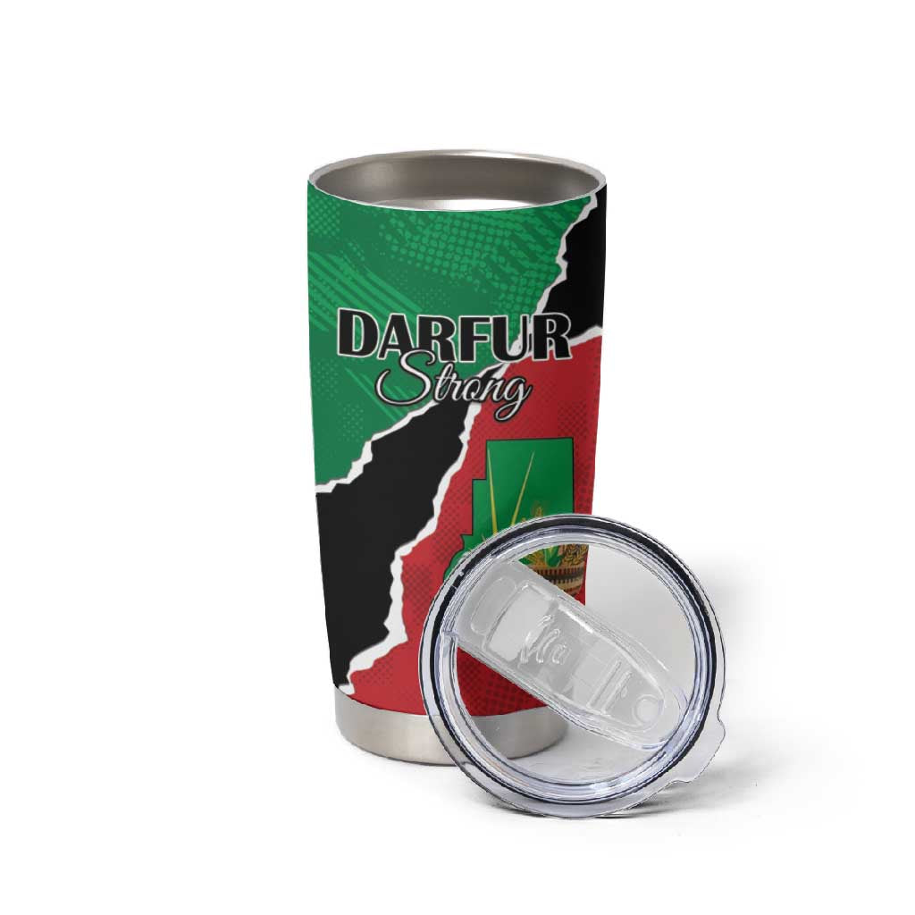 Darfur Sudan Personalized Tumbler Cup Be Strong - African Pride
