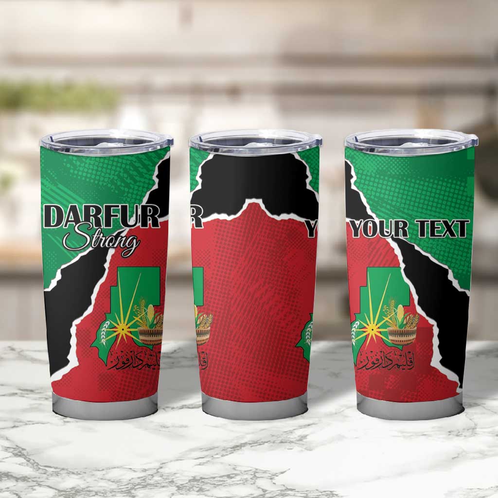 Darfur Sudan Personalized Tumbler Cup Be Strong - African Pride