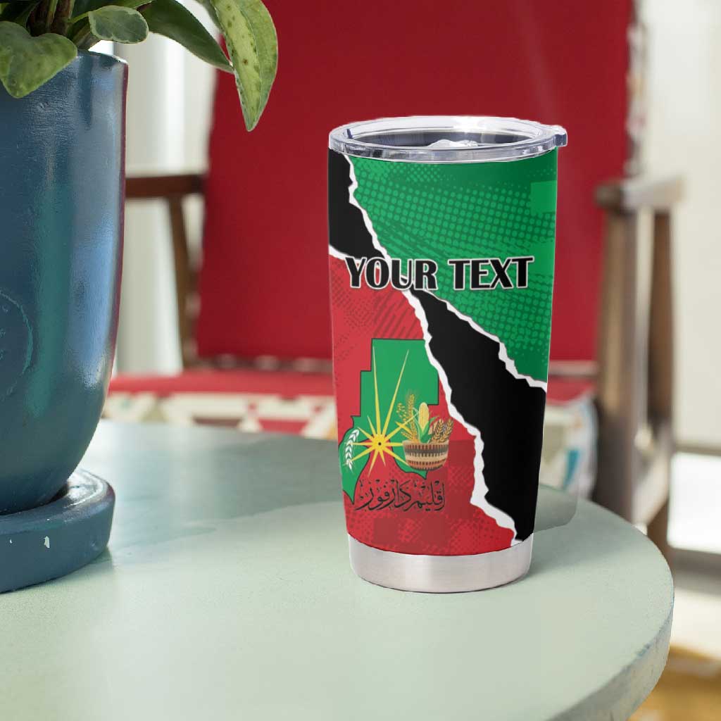 Darfur Sudan Personalized Tumbler Cup Be Strong - African Pride