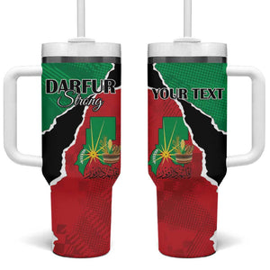 Darfur Sudan Personalized Tumbler With Handle Be Strong - African Pride