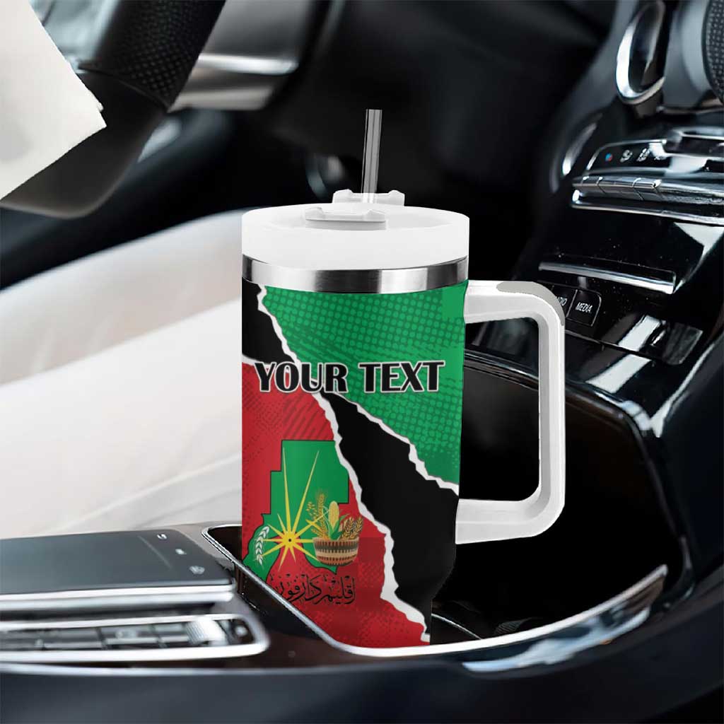 Darfur Sudan Personalized Tumbler With Handle Be Strong - African Pride