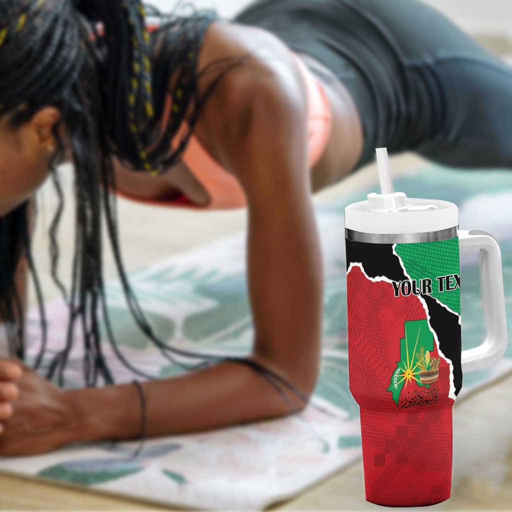 Darfur Sudan Personalized Tumbler With Handle Be Strong - African Pride