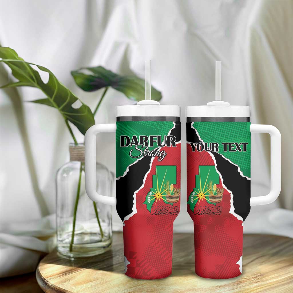 Darfur Sudan Personalized Tumbler With Handle Be Strong - African Pride