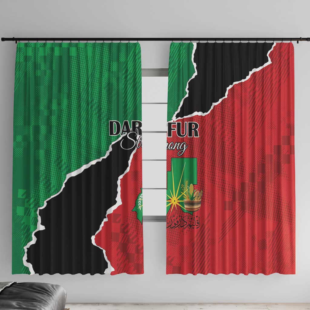 Darfur Sudan Window Curtain Be Strong by African Pride