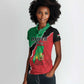 Darfur Sudan Personalized Women Polo Shirt Be Strong - African Pride