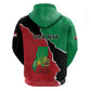 Darfur Sudan Personalized Zip Hoodie Be Strong - African Pride