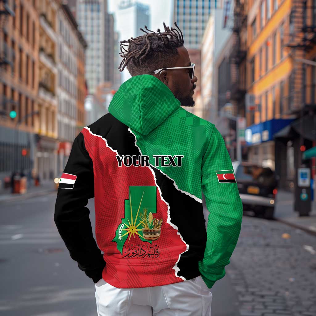 Darfur Sudan Personalized Zip Hoodie Be Strong - African Pride
