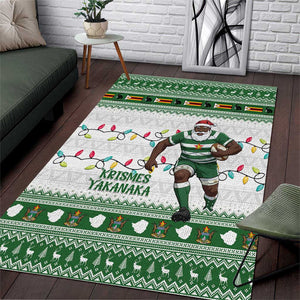 Afro Christmas Rugby Zimbabwe Area Rug The Sables Krismes Yakanaka - African Pride