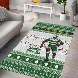 Afro Christmas Rugby Zimbabwe Area Rug The Sables Krismes Yakanaka - African Pride