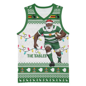 Afro Christmas Rugby Zimbabwe Basketball Jersey The Sables Krismes Yakanaka - African Pride