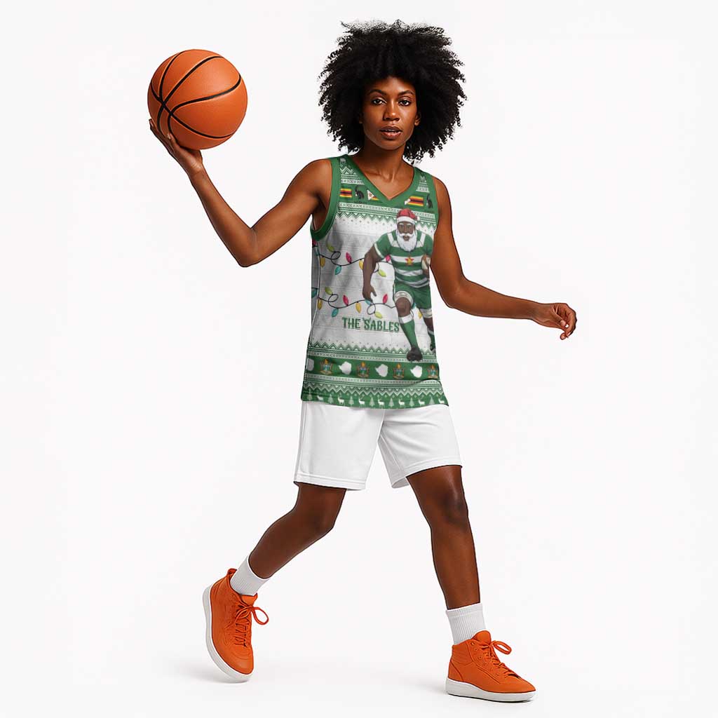 Afro Christmas Rugby Zimbabwe Basketball Jersey The Sables Krismes Yakanaka - African Pride