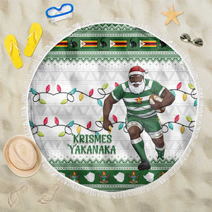 Afro Christmas Rugby Zimbabwe Beach Blanket The Sables Krismes Yakanaka - African Pride