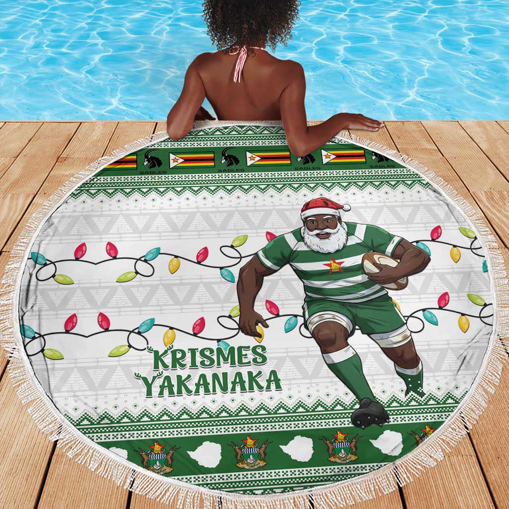 Afro Christmas Rugby Zimbabwe Beach Blanket The Sables Krismes Yakanaka - African Pride