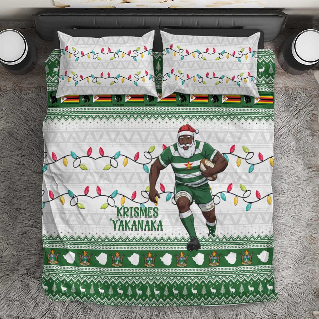 Afro Christmas Rugby Zimbabwe Bedding Set The Sables Krismes Yakanaka - African Pride