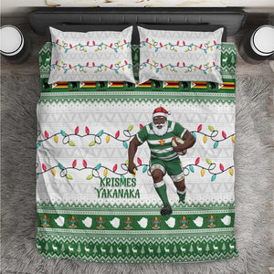 Afro Christmas Rugby Zimbabwe Bedding Set The Sables Krismes Yakanaka - African Pride