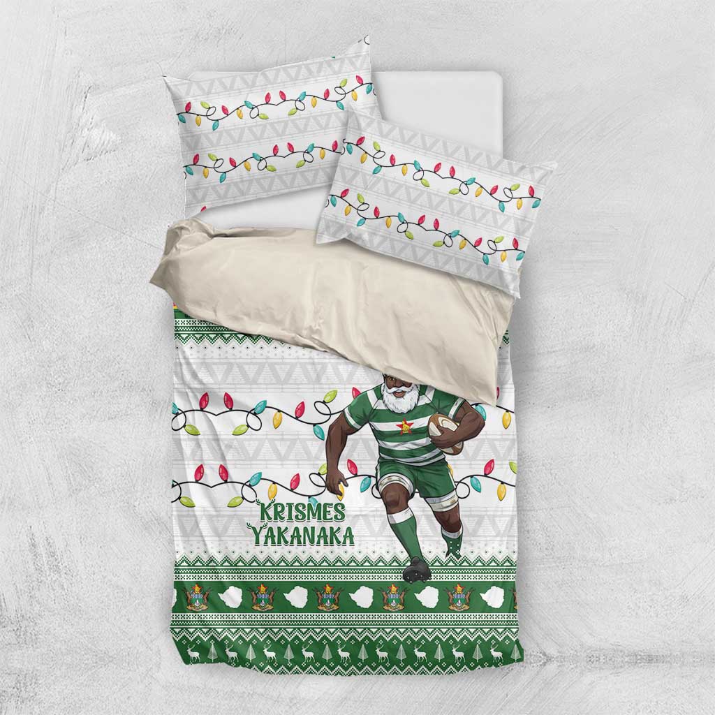 Afro Christmas Rugby Zimbabwe Bedding Set The Sables Krismes Yakanaka - African Pride
