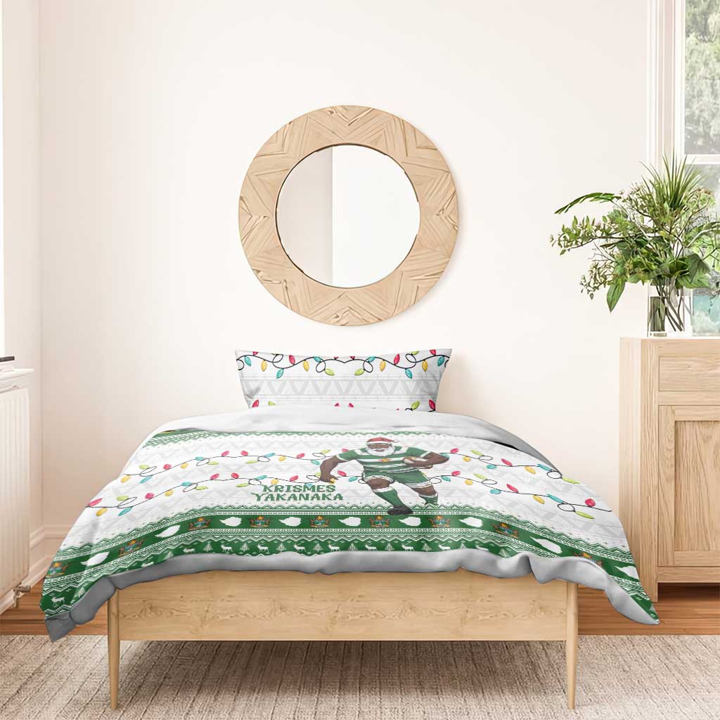 Afro Christmas Rugby Zimbabwe Bedding Set The Sables Krismes Yakanaka - African Pride