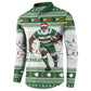 Zimbabwe Rugby Christmas Button Sweatshirt The Sables Krismes Yakanaka