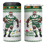 Afro Christmas Rugby Zimbabwe 4 in 1 Can Cooler Tumbler The Sables Krismes Yakanaka - African Pride