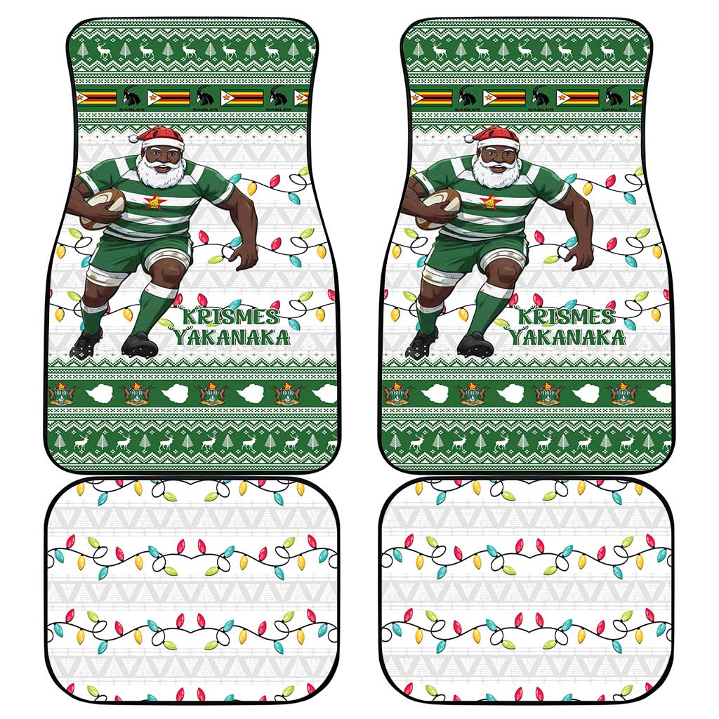 Afro Christmas Rugby Zimbabwe Car Mats The Sables Krismes Yakanaka - African Pride