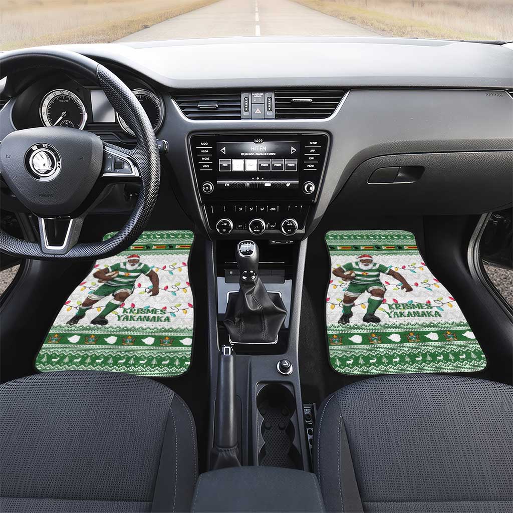 Afro Christmas Rugby Zimbabwe Car Mats The Sables Krismes Yakanaka - African Pride