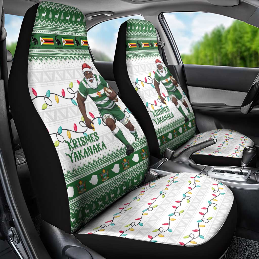 Afro Christmas Rugby Zimbabwe Car Seat Cover The Sables Krismes Yakanaka - African Pride
