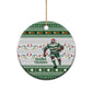 Afro Christmas Rugby Zimbabwe Ceramic Ornament The Sables Krismes Yakanaka - African Pride