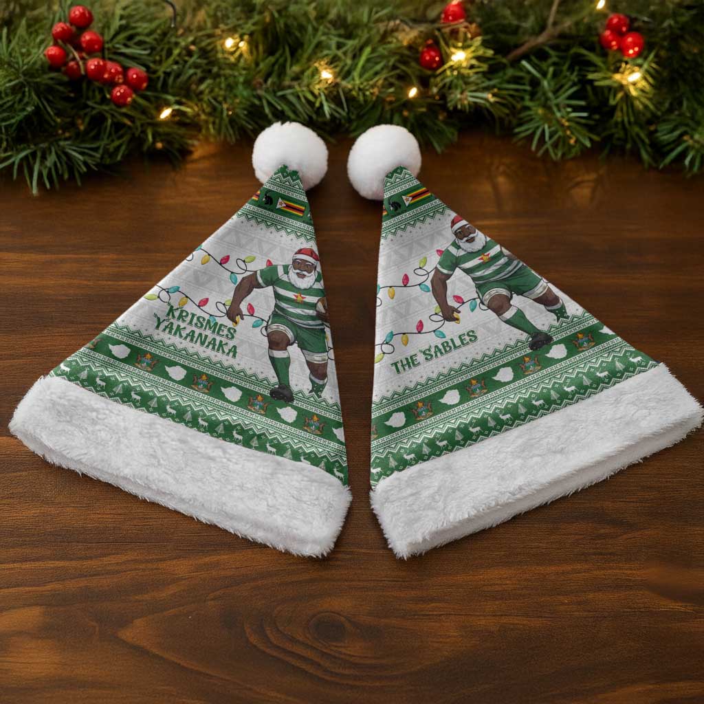 Afro Christmas Rugby Zimbabwe Christmas Santa Hat The Sables Krismes Yakanaka - African Pride