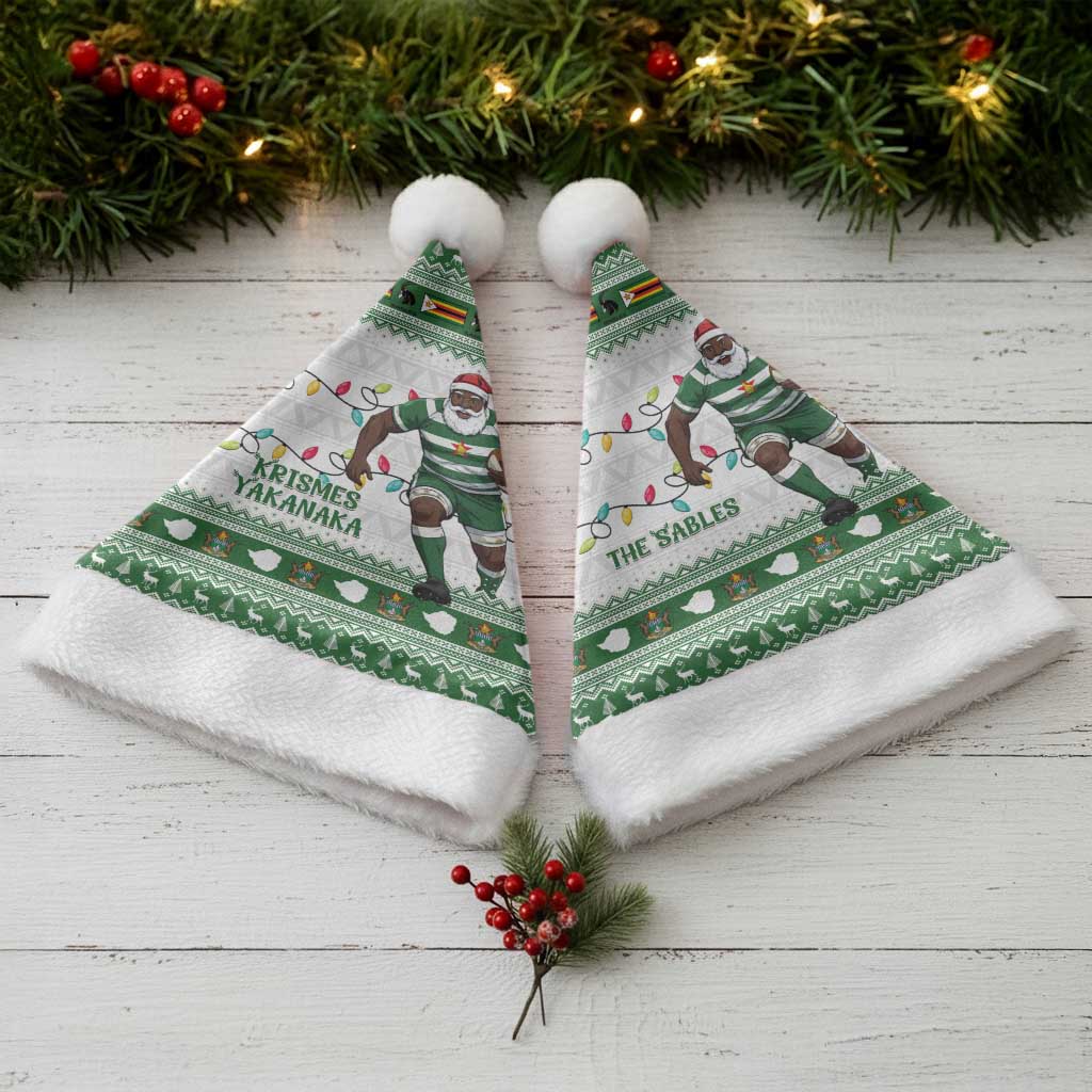 Afro Christmas Rugby Zimbabwe Christmas Santa Hat The Sables Krismes Yakanaka - African Pride