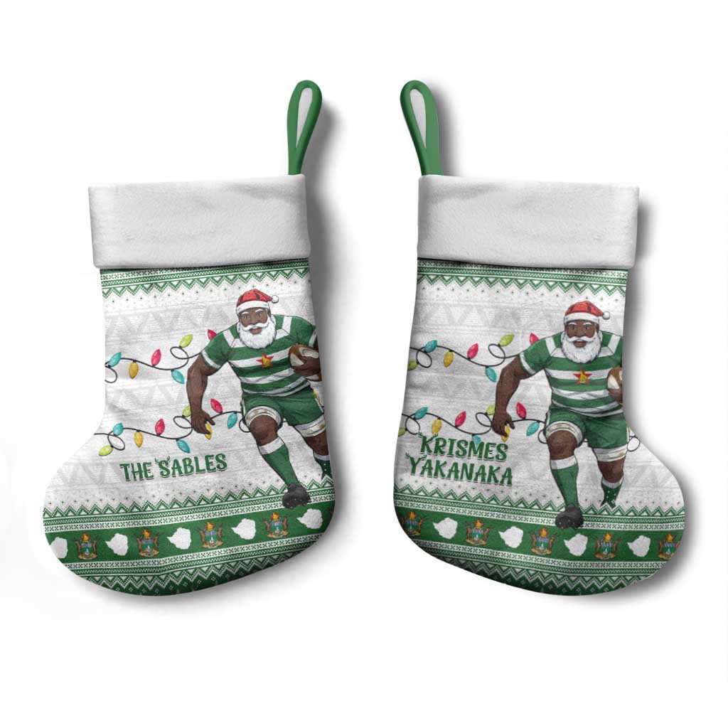 Afro Christmas Rugby Zimbabwe Christmas Stocking The Sables Krismes Yakanaka - African Pride